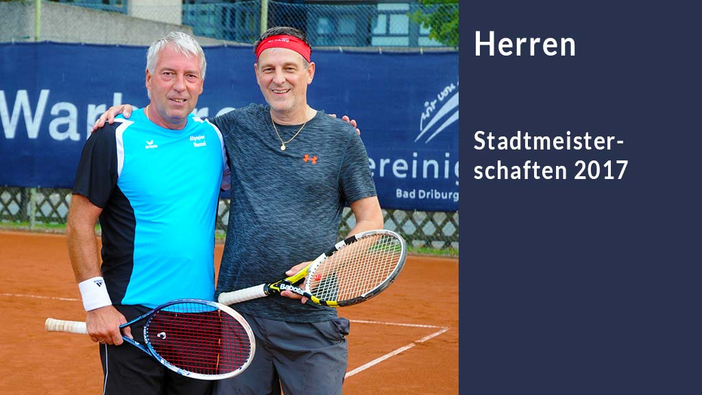 Stadtmeisterschaften Tennis Herren Warburg Erwachsene 2017